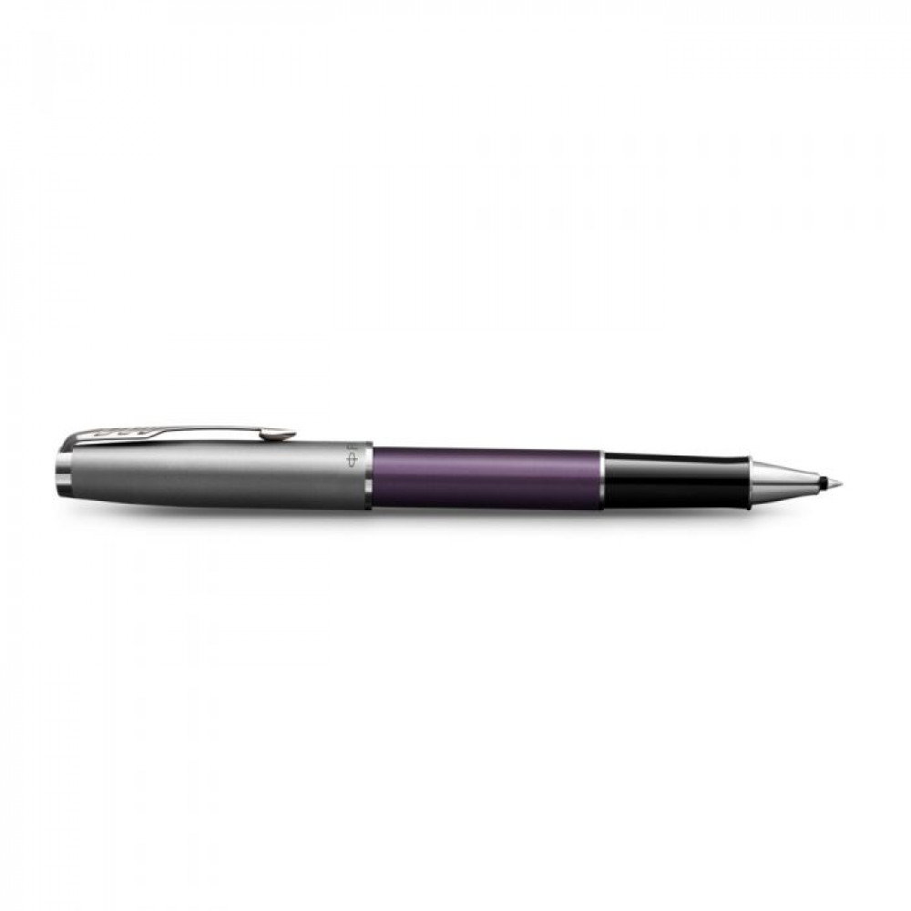 Σετ Στυλό Rollerball Sonnet Parker Essential Violet CT με δερμάτινη θήκη