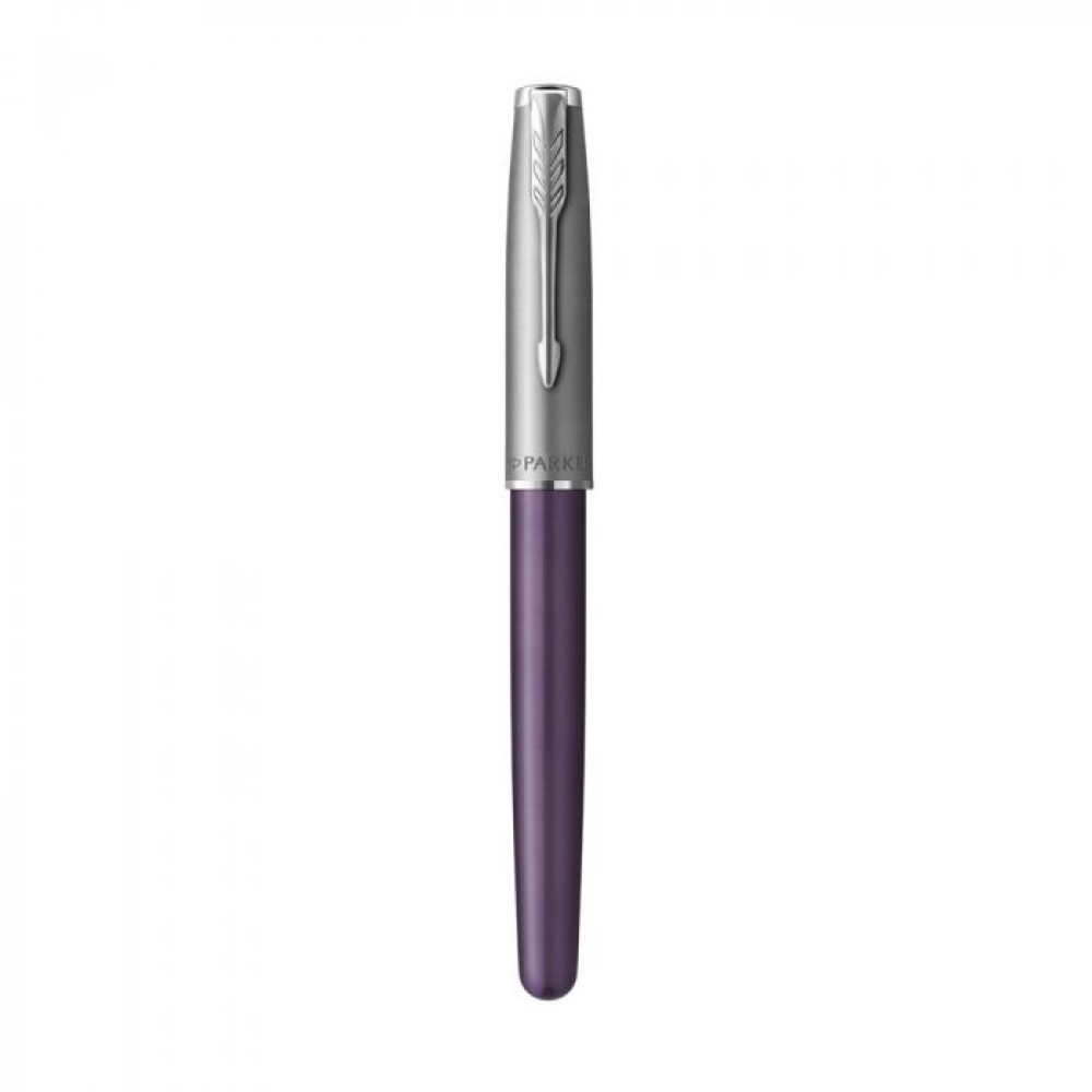 Σετ Στυλό Rollerball Sonnet Parker Essential Violet CT με δερμάτινη θήκη