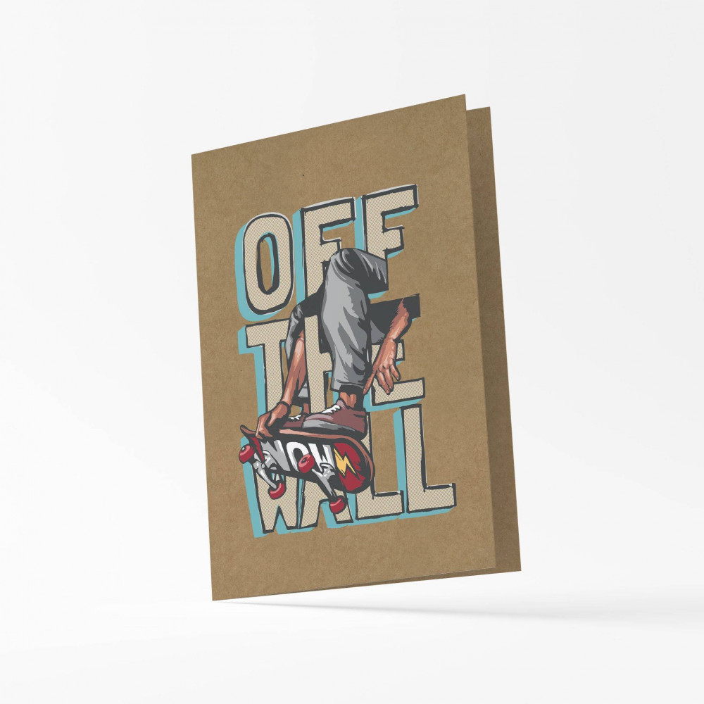 Ευχετήρια κάρτα Typotrust Kraft Off the wall