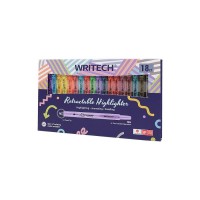 Σετ Μαρκαδόροι Υπογράμμισης Writech Κουμπί 1-4mm 18τεμ