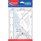 Σετ γεωμετρίας Maped Cristal 20 cm 4 τεμ (Διάφορα Χρώματα)