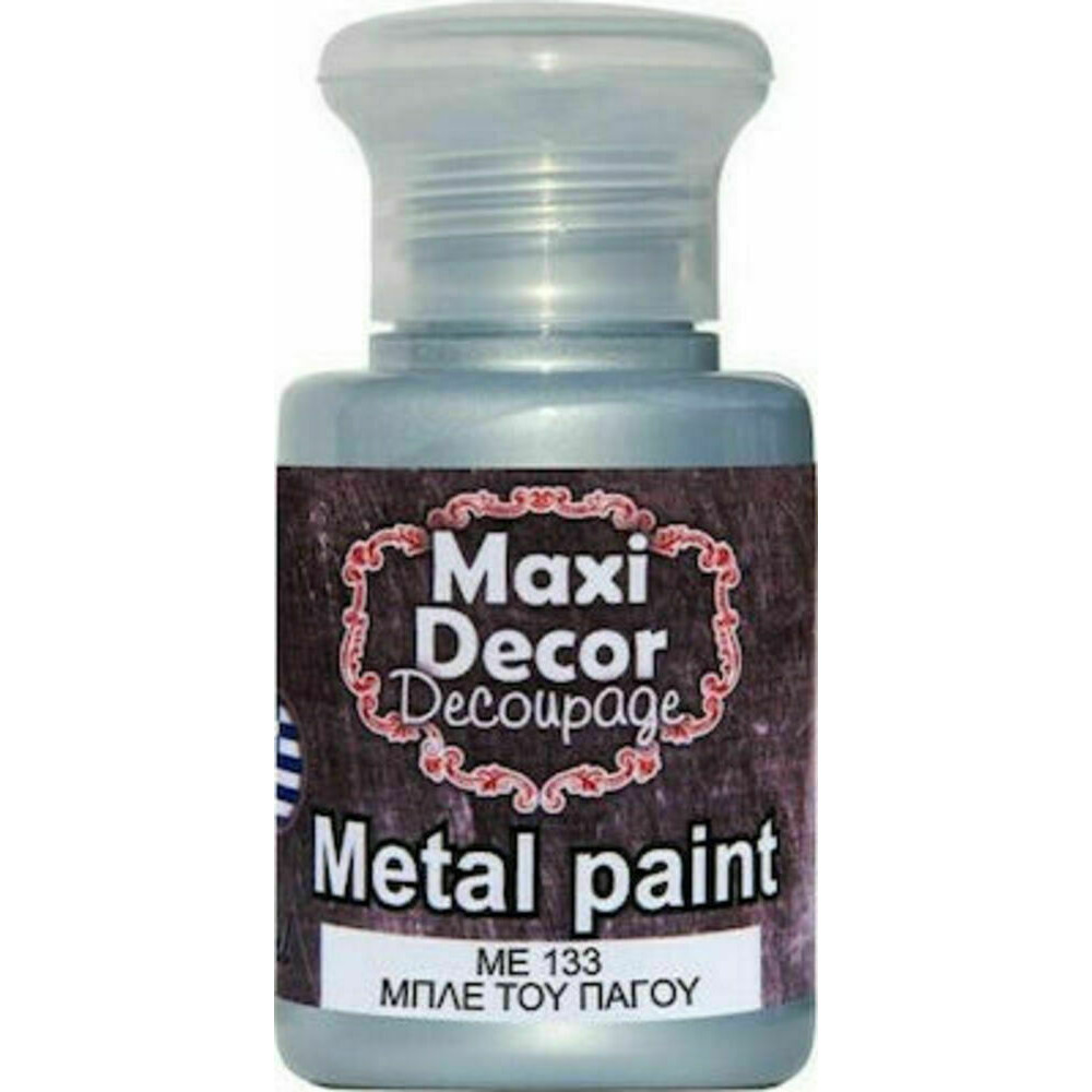 Ακρυλικό Μεταλλικό χρώμα Maxi Decor 60ml Μπλε του Πάγου ΜΕ 133