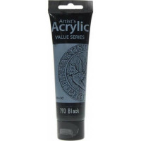 Ακρυλικό χρώμα Artist's Acrylics Lamp Black 100ml 793