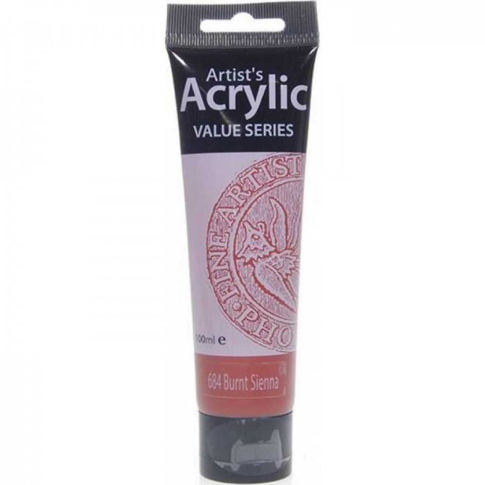 Ακρυλικό χρώμα Artist's Acrylics Burnt Sienna 100ml 684