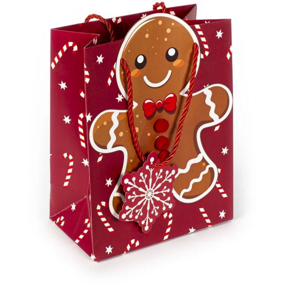 Χριστουγεννιάτικη τσάντα μικρή Tri Coastal Gingerbread Cookie