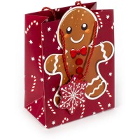 Χριστουγεννιάτικη τσάντα μικρή Tri Coastal Gingerbread Cookie