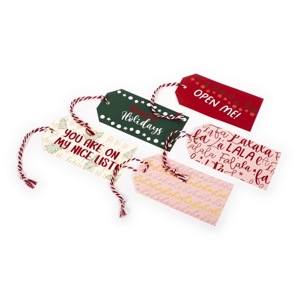 Gift tags Tri-Coastal 20τεμ Happy Holidays