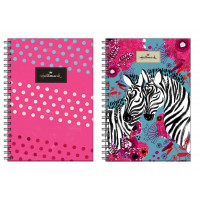 Τετράδιο σπιράλ Hallmark Dots - Love Zebra 2 θεμάτων 17x25 70φ.