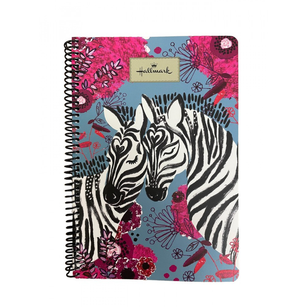 Τετράδιο σπιράλ Hallmark Dots - Love Zebra 2 θεμάτων 17x25 70φ.