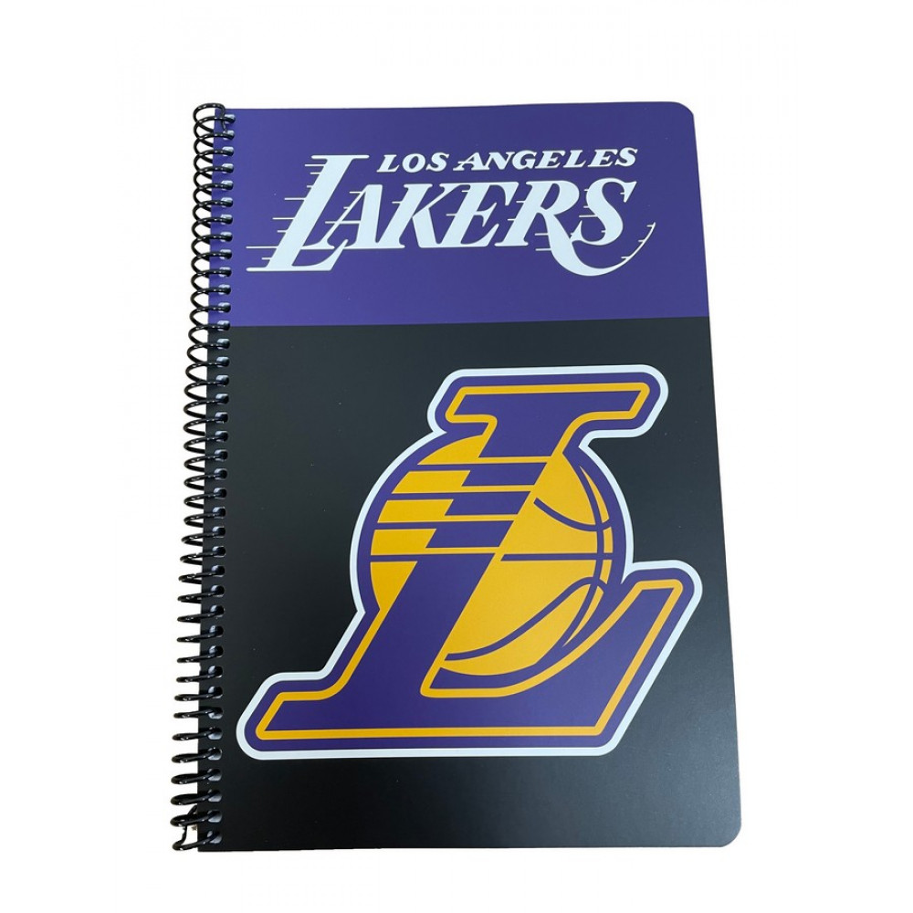 Τετράδιο σπιράλ BMU Lakers - NBA Logo 2 θεμάτων 17x25 70φ.