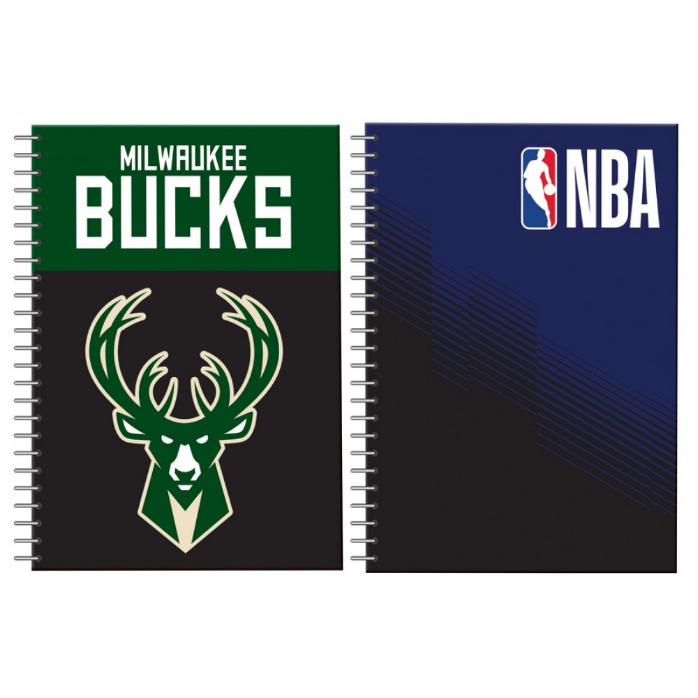 Τετράδιο σπιράλ BMU Bucks - NBA Logo 2 θεμάτων A4