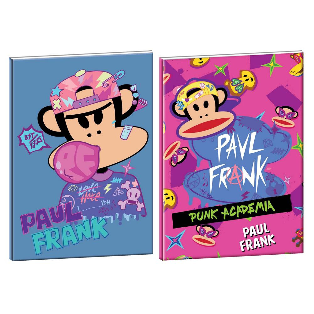 Τετράδιο καρφίτσα BMU Paul Frank Bubble - Punk 17x25 40Φ.