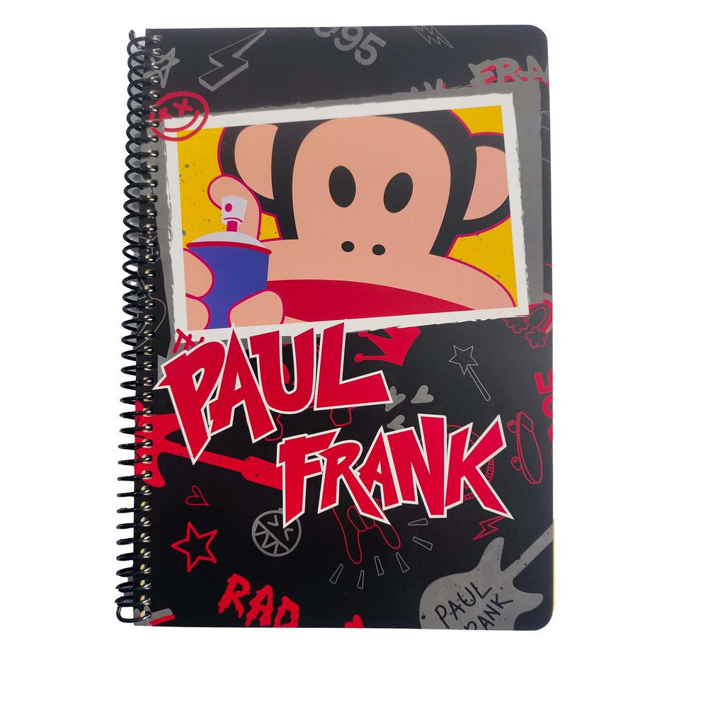 Τετράδιο σπιράλ BMU Paul Frank Digital - Skate  2 θεμάτων 17x25 70φ.