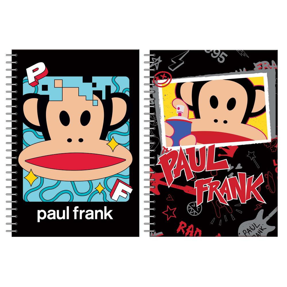 Τετράδιο σπιράλ BMU Paul Frank Digital - Skate  2 θεμάτων 17x25 70φ.