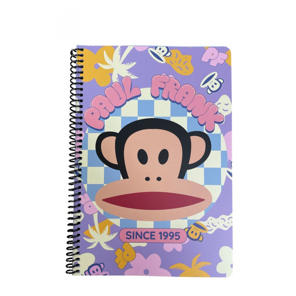 Τετράδιο σπιράλ Paul Frank 1995 - Logo Girl 2 θεμάτων 17x25 70φ.