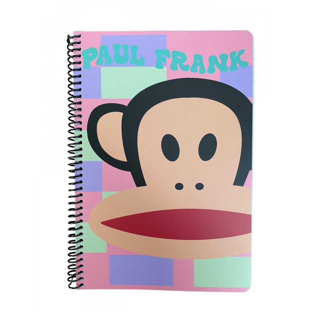 Τετράδιο σπιράλ Paul Frank 1995 - Logo Girl 2 θεμάτων 17x25 70φ.