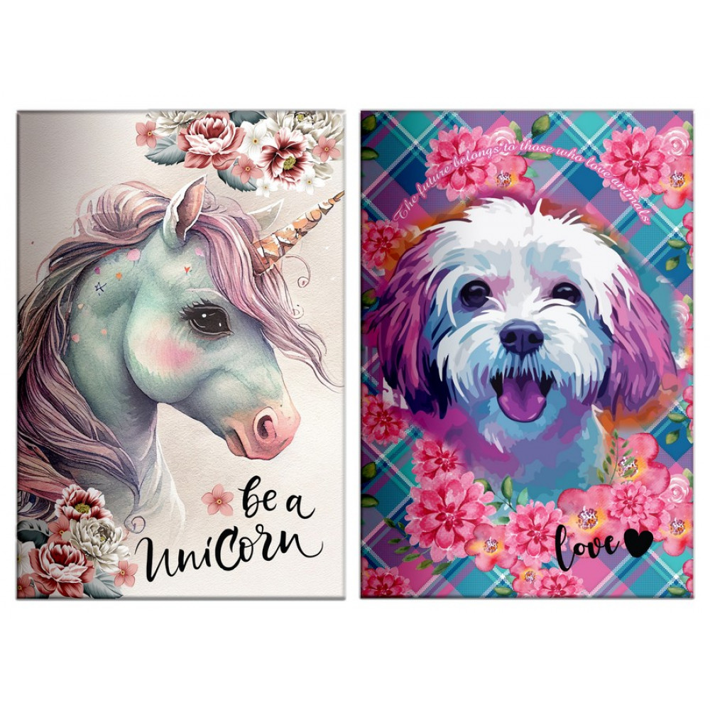 Τετράδιο καρφίτσα BMU Magic Unicorn - Love Dog 17x25