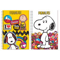 Τετράδιο σπιράλ BMU Peanuts Flair yellow - Flair red 2 θεμάτων 17x25 70φ.
