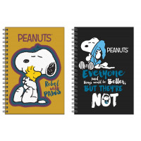 Τετράδιο σπιράλ BMU Peanuts Rebel with pose 2 θεμάτων 17x25 70φ.