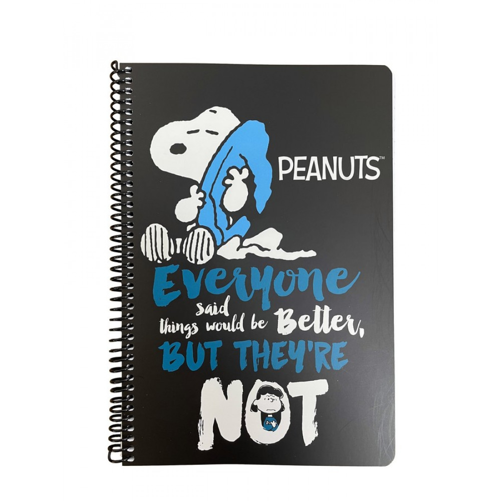 Τετράδιο σπιράλ BMU Peanuts Rebel with pose 2 θεμάτων 17x25 70φ.