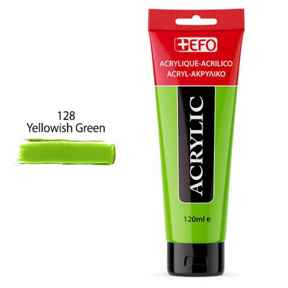 Ακρυλικό χρώμα +EFO Yellowish Green 120ml 128