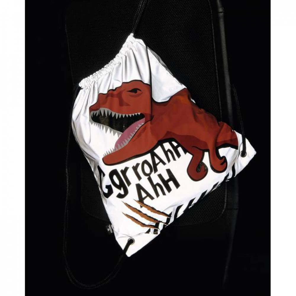 Σακίδιο πλάτης Moses Gymsack T-Rex γκρι 40237