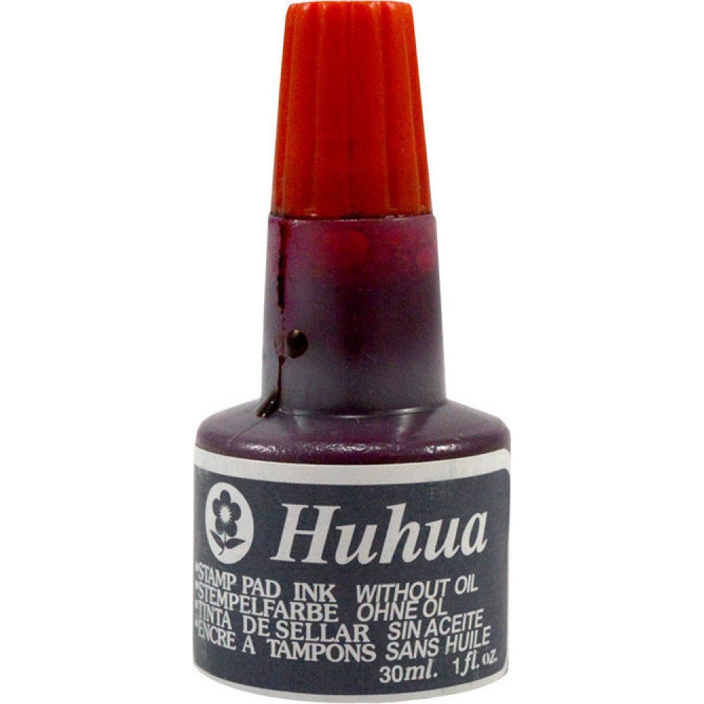 Μελάνι σφραγίδας Huhua 30ml κόκκινο