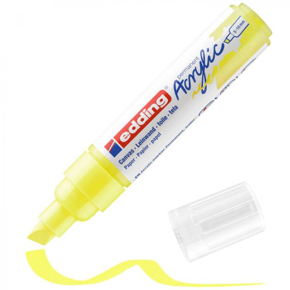 Ακρυλικός μαρκαδόρος edding 5000 5-10mm Fluorescent Yellow