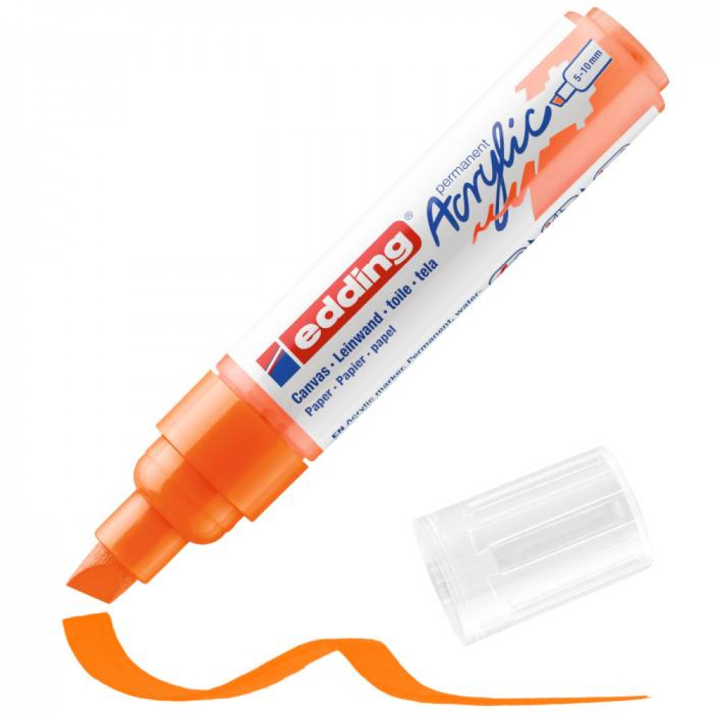 Ακρυλικός μαρκαδόρος edding 5000 5-10mm Fluorescent Orange