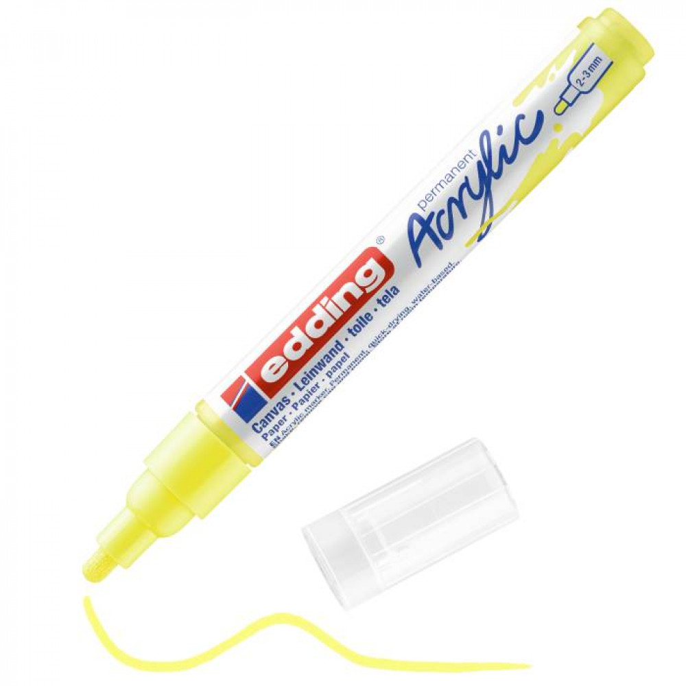 Ακρυλικός μαρκαδόρος edding 5100 2-3mm Fluorescent Yellow