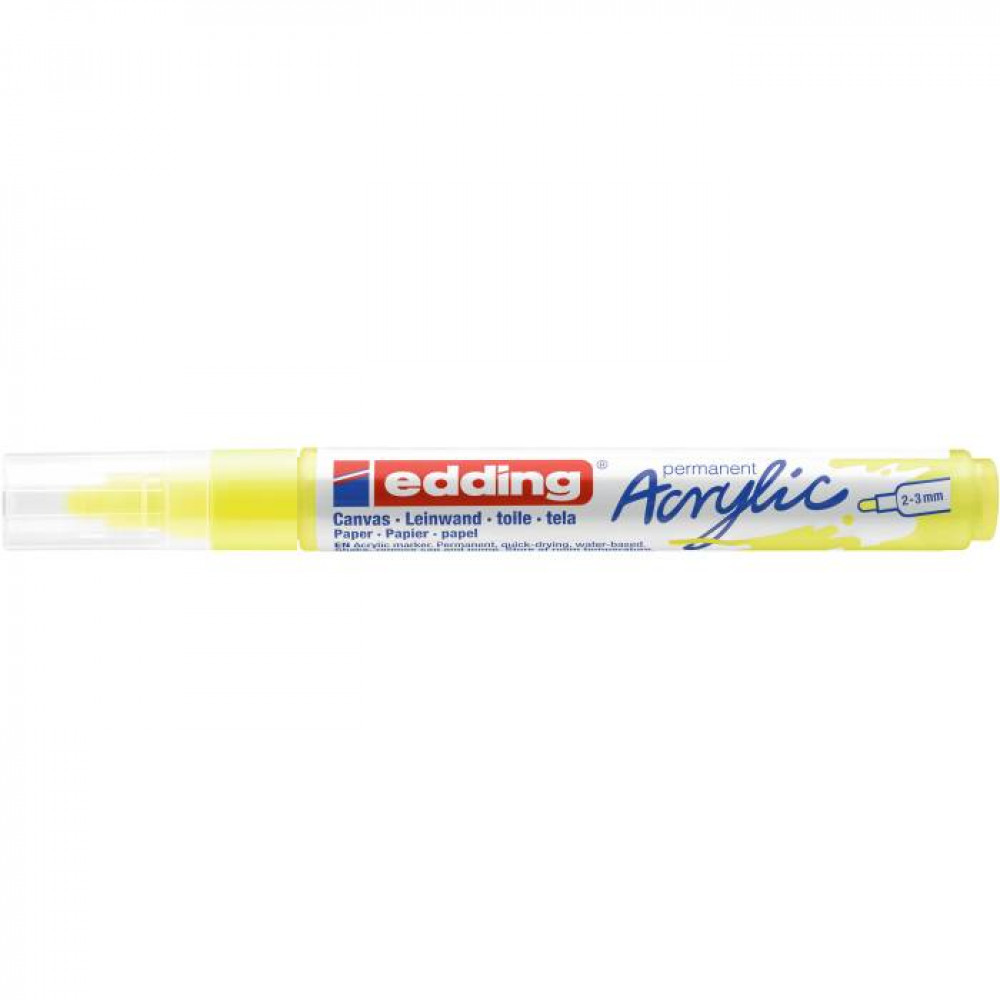 Ακρυλικός μαρκαδόρος edding 5100 2-3mm Fluorescent Yellow