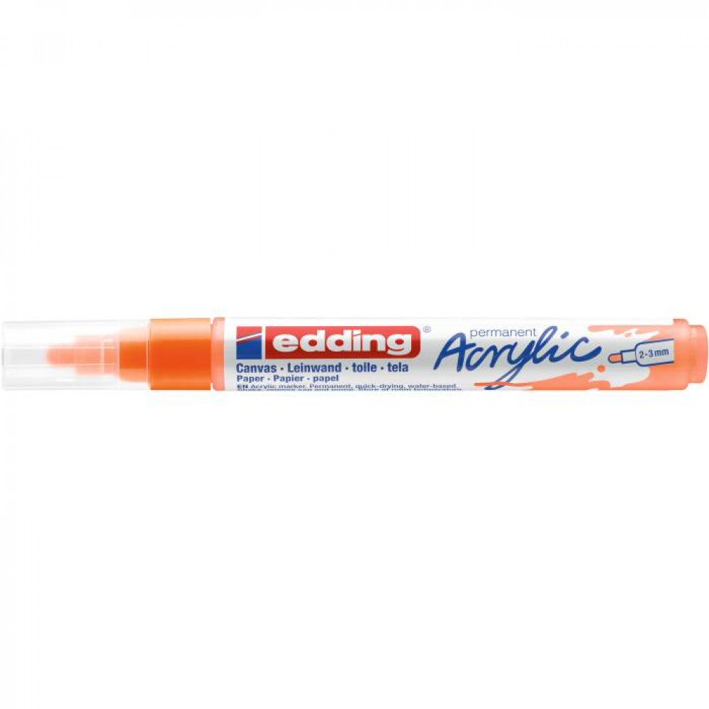 Ακρυλικός μαρκαδόρος edding 5100 2-3mm Fluorescent Orange