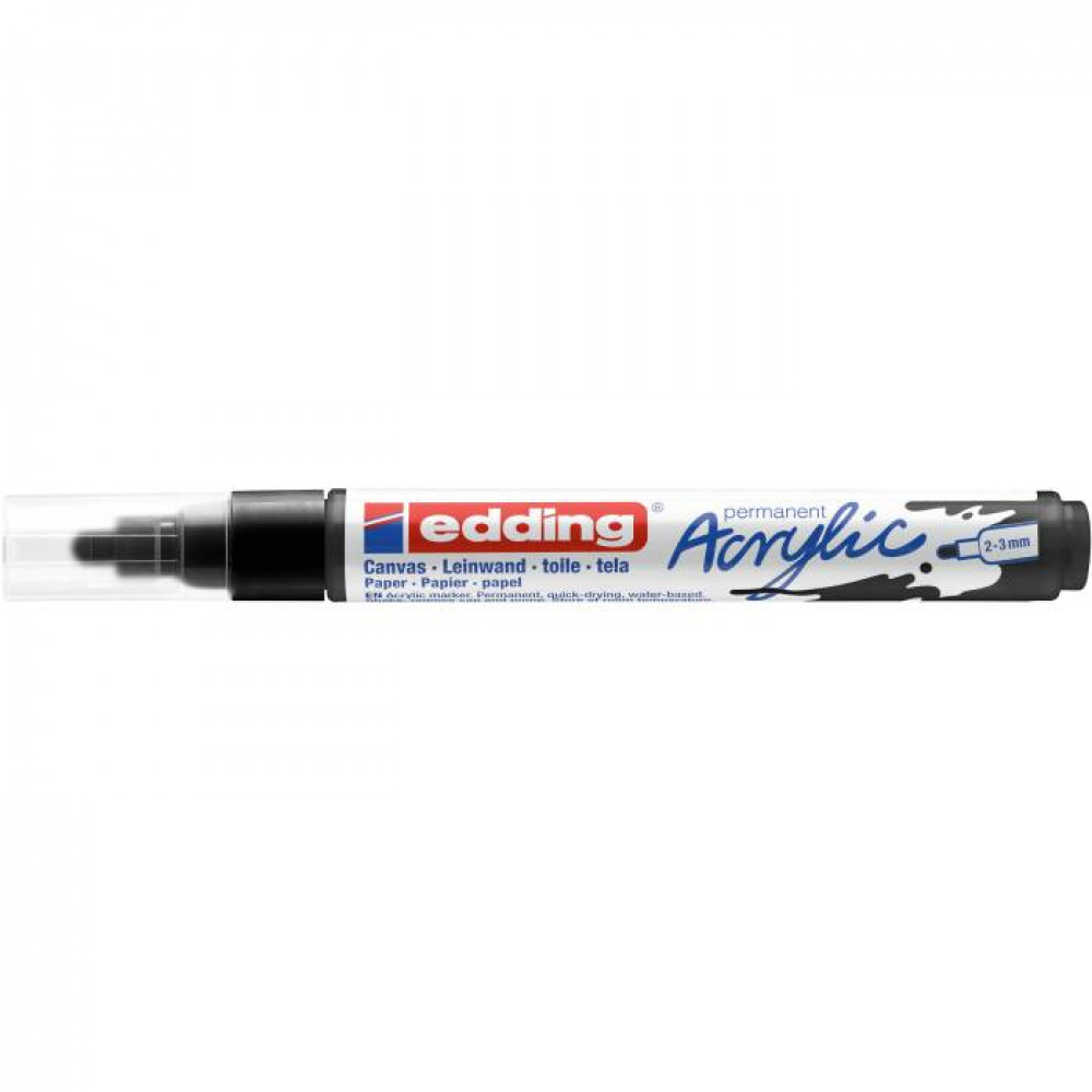 Ακρυλικός μαρκαδόρος edding 5100 2-3mm Black