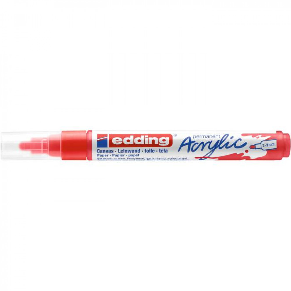 Ακρυλικός μαρκαδόρος edding 5100 2-3mm Red