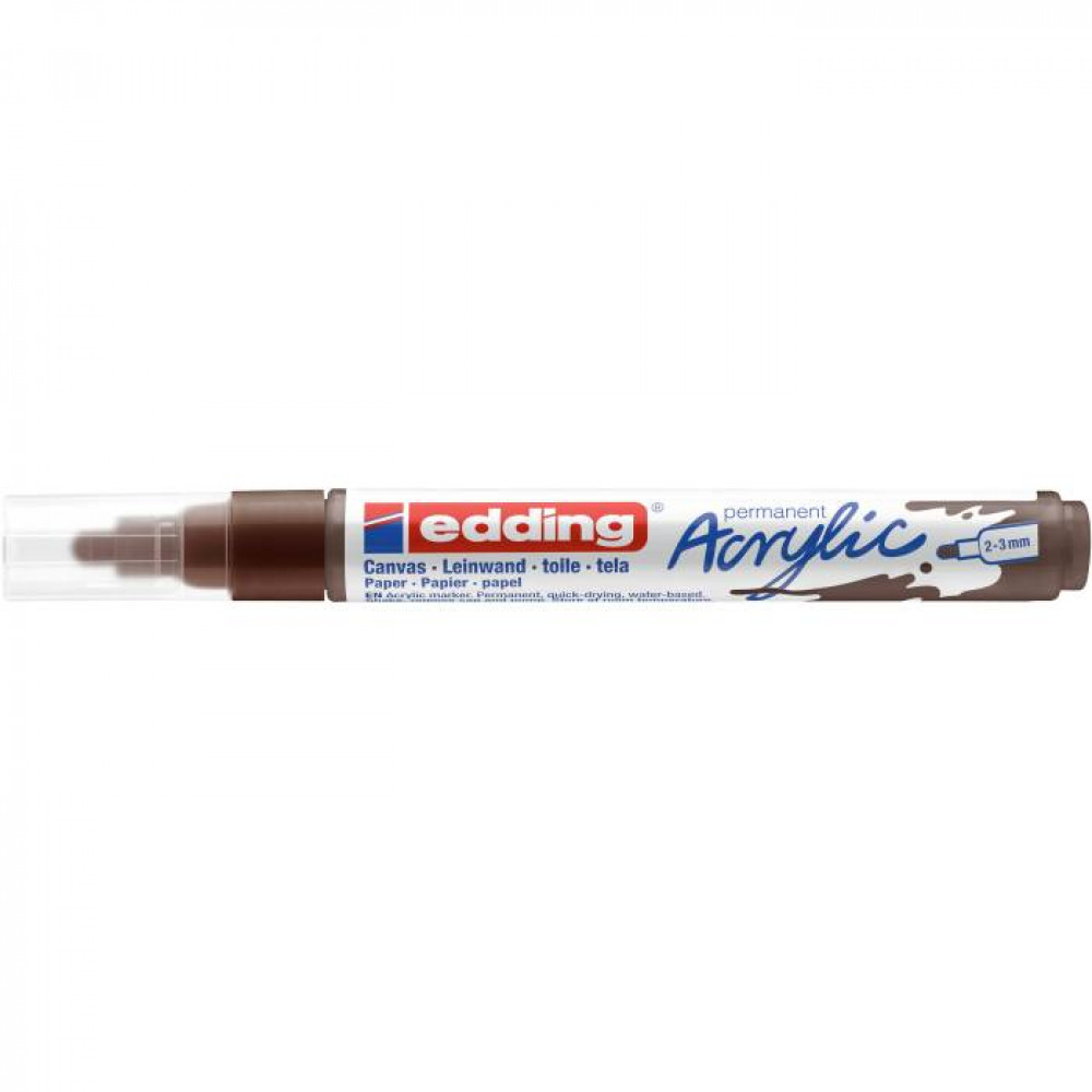 Ακρυλικός μαρκαδόρος edding 5100 2-3mm Chocolate Brown