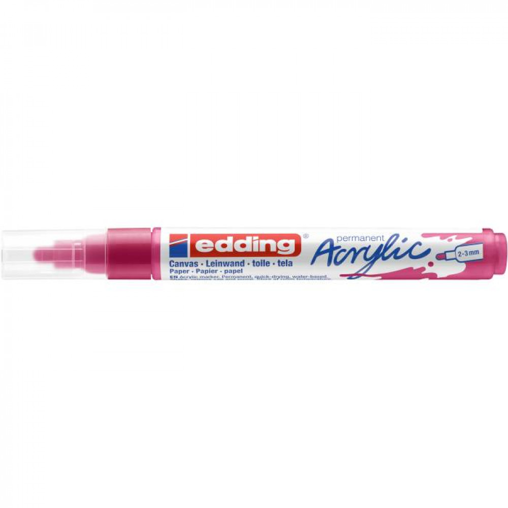 Ακρυλικός μαρκαδόρος edding 5100  2-3mm Telemagenta