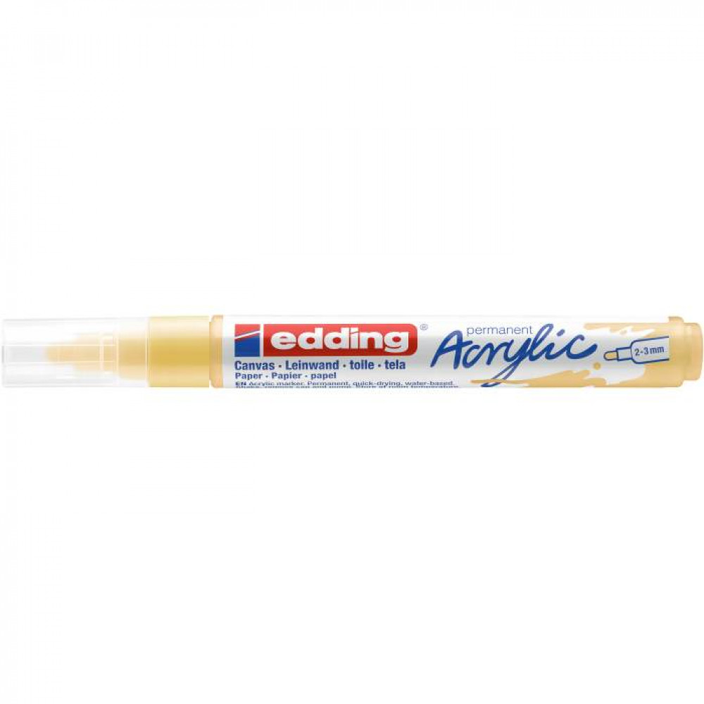 Ακρυλικός μαρκαδόρος edding 5100 2-3mm Pastel Yellow