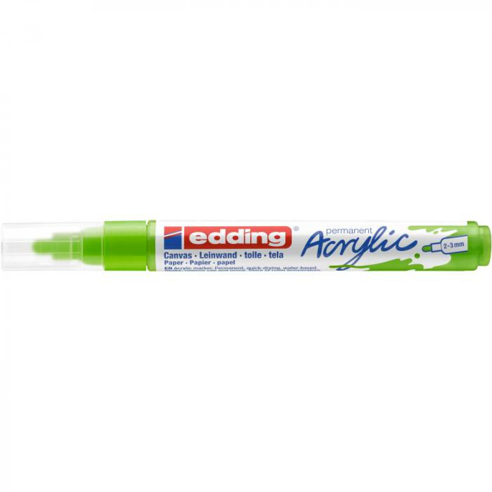 Ακρυλικός μαρκαδόρος edding 5100 2-3mm Yellow Green