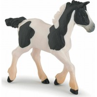 Φιγούρα Papo Black piebald cob foal