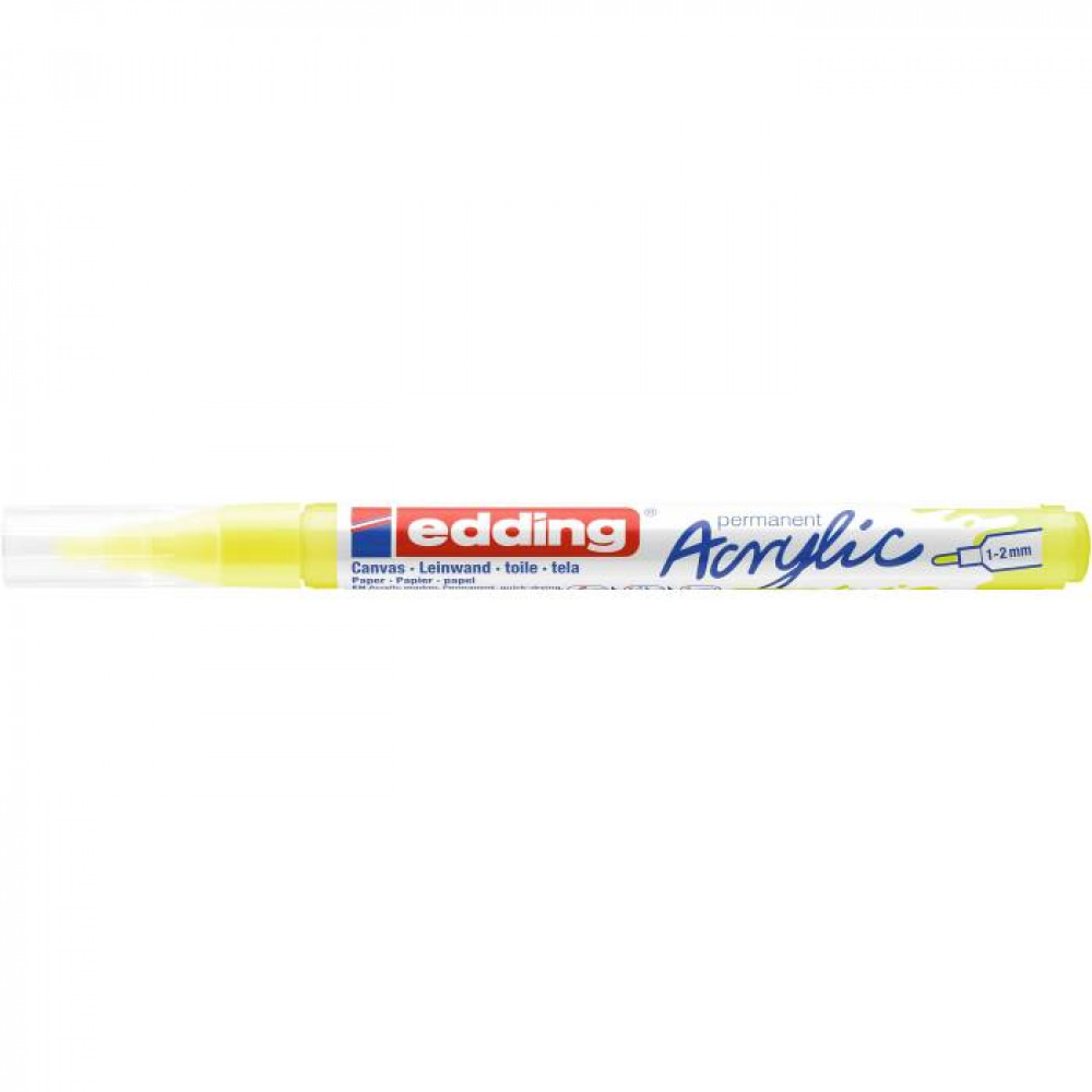 Ακρυλικός μαρκαδόρος edding 5300 1-2mm Fluorescent Yellow