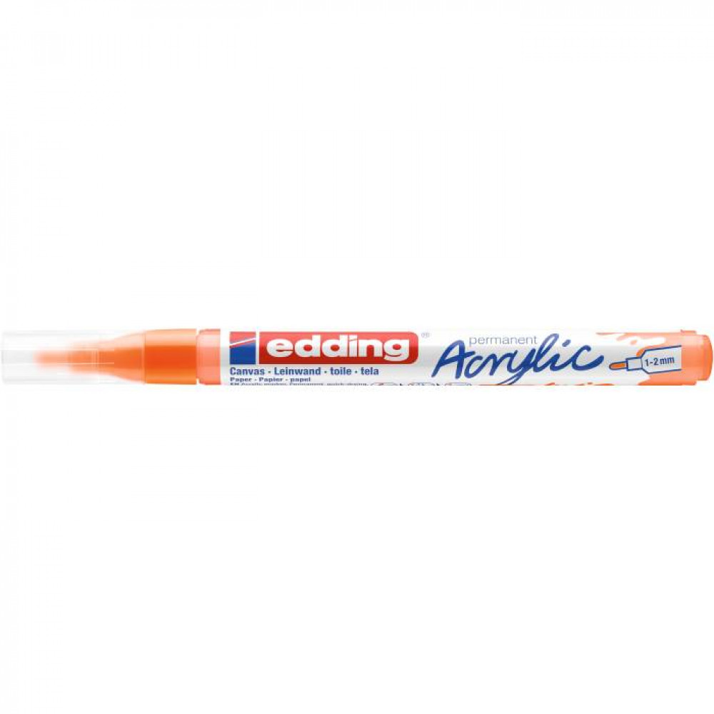 Ακρυλικός μαρκαδόρος edding 5300 1-2mm Fluorescent  Orange