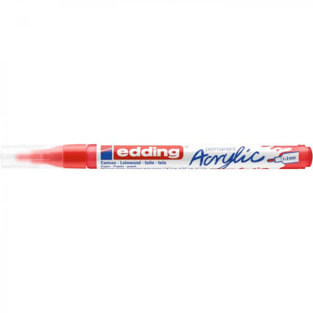 Ακρυλικός μαρκαδόρος edding 5300 1-2mm Traffic Red