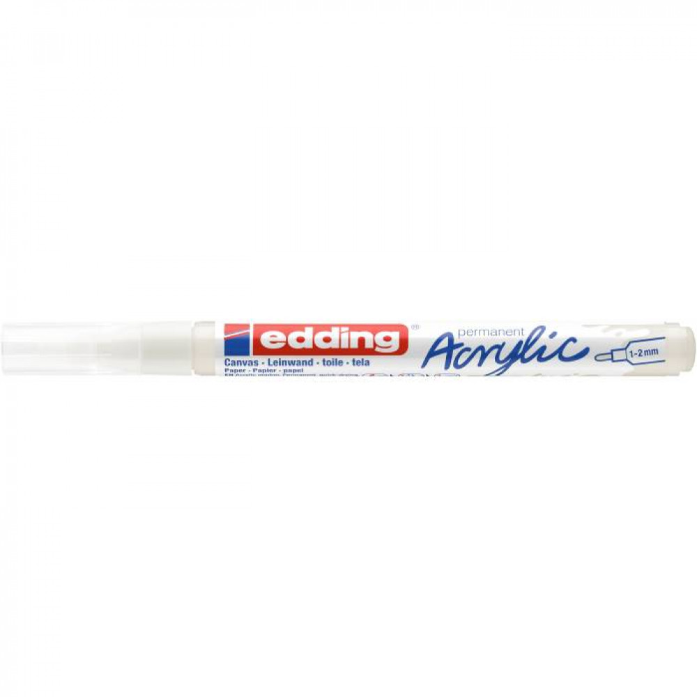 Ακρυλικός μαρκαδόρος edding 5300 1-2mm White