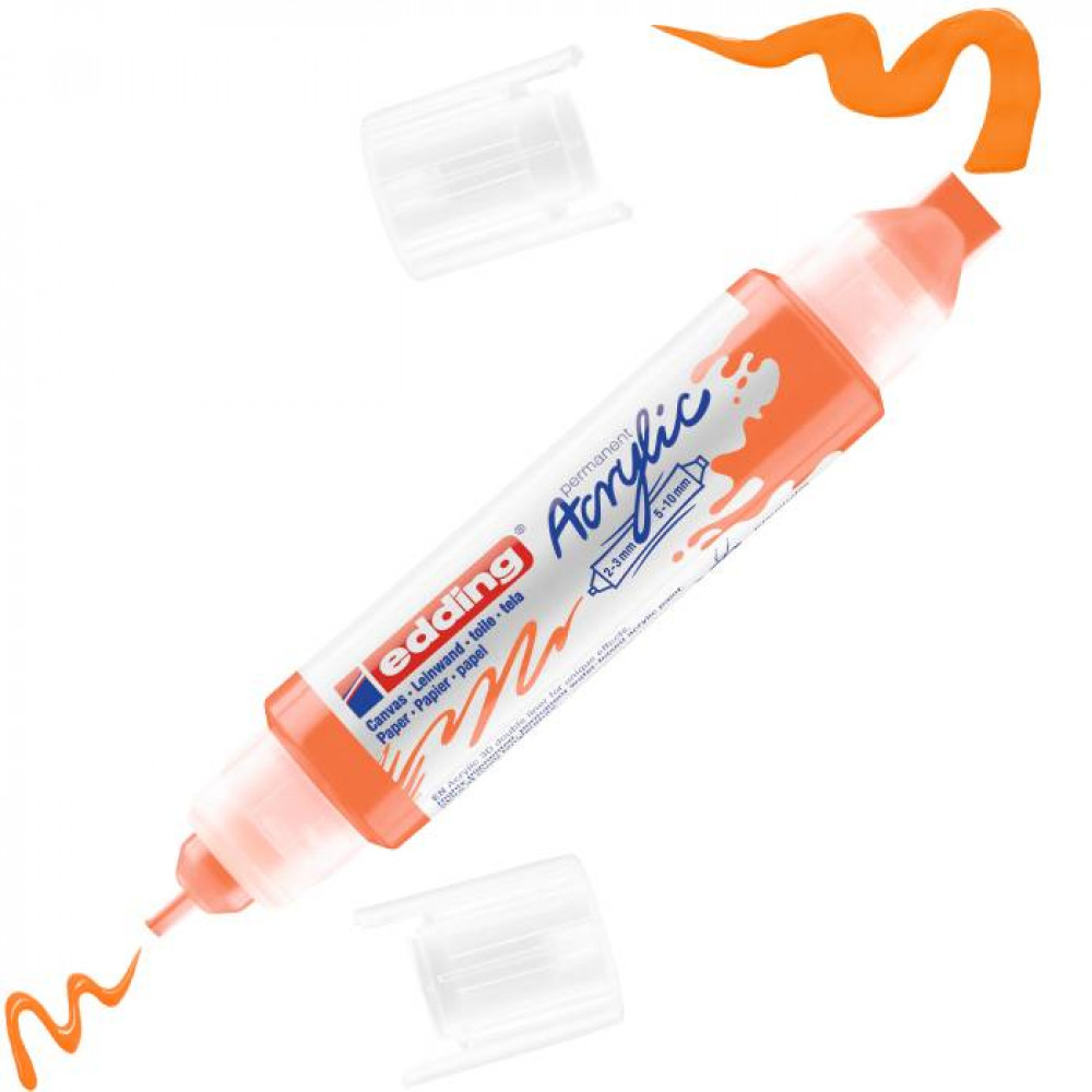 Ακρυλικός μαρκαδόρος edding 5400 2-3mm/5-10mm Fluorescent Orange