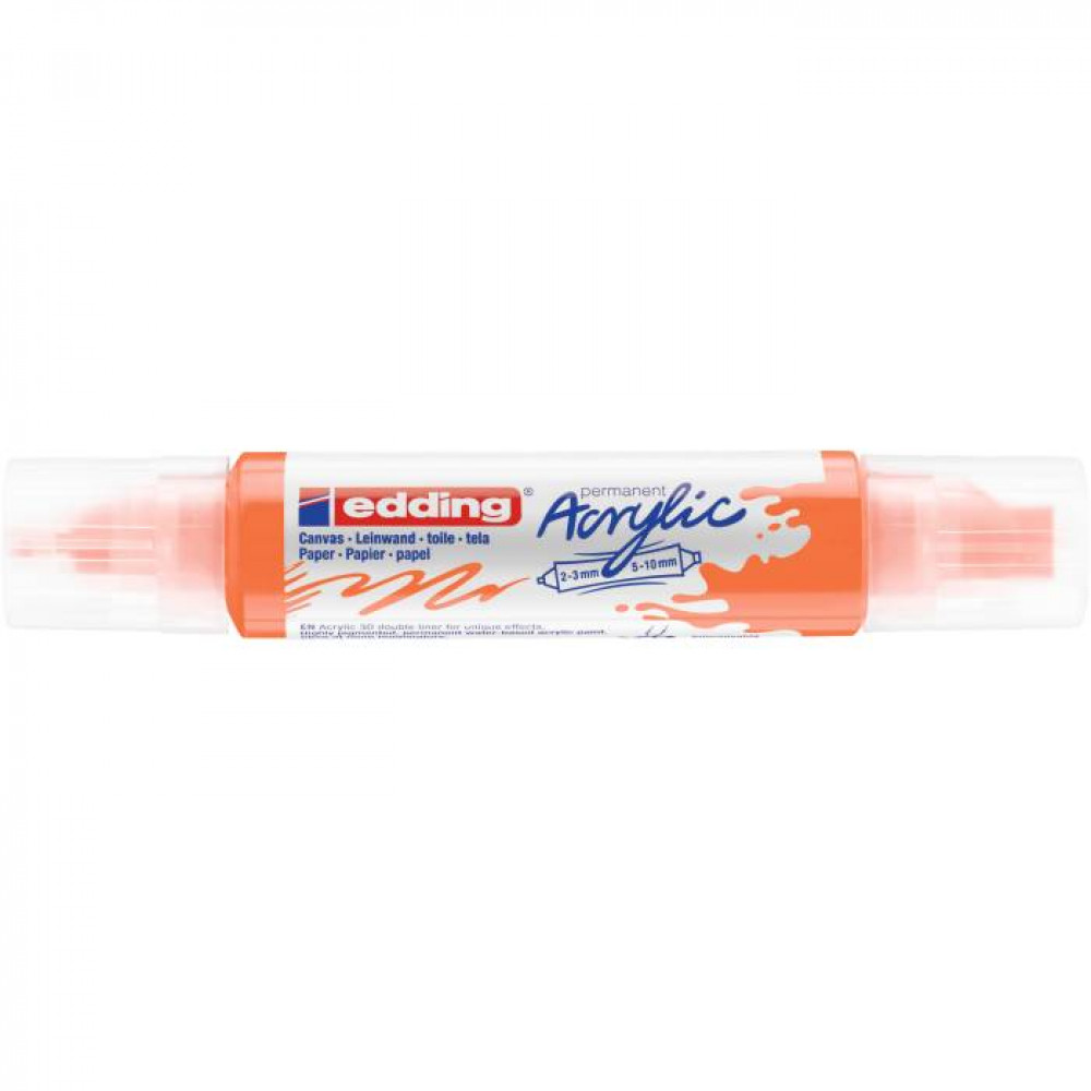 Ακρυλικός μαρκαδόρος edding 5400 2-3mm/5-10mm Fluorescent Orange