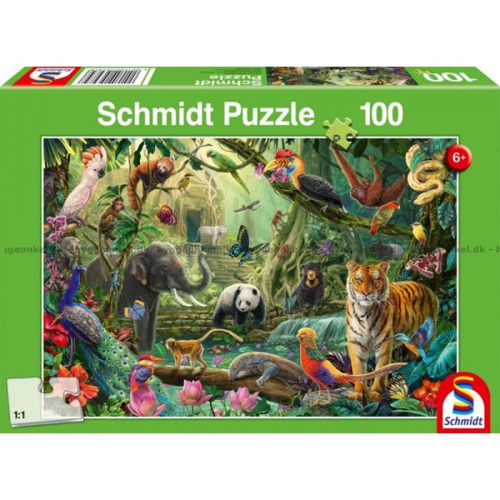 Παζλ Schmidt Colourful Jungle Wildlife 100τεμ.