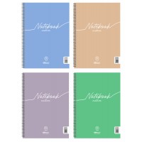 Τετράδιο σπιράλ Notebook Natura 3 θεμάτων A4 Διάφορα Χρώματα