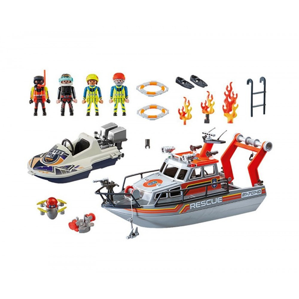 Playmobil Sea Rescue: Firefighting Mission