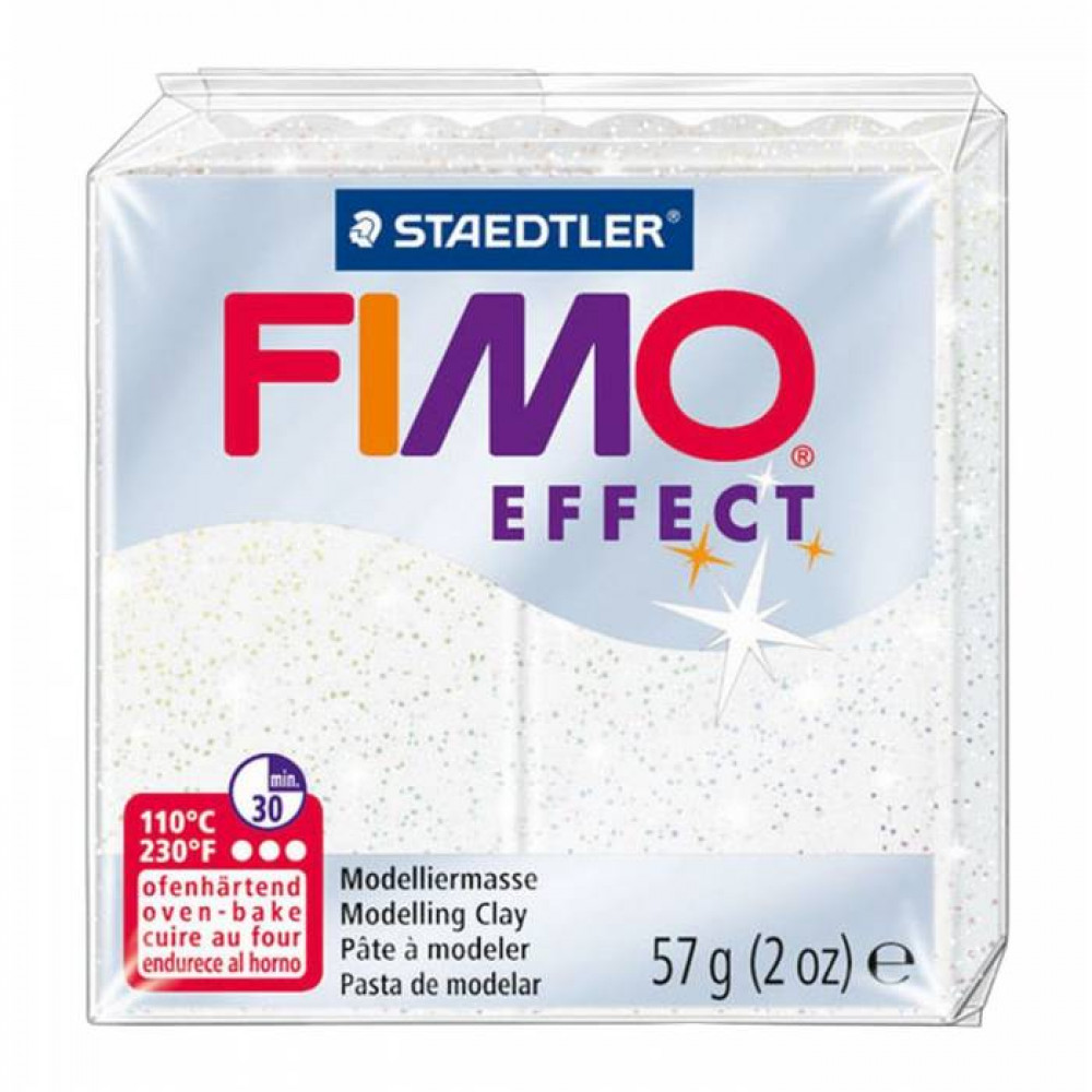 Πηλός Staedtler Fimo Effect Glitter White 052 57gr