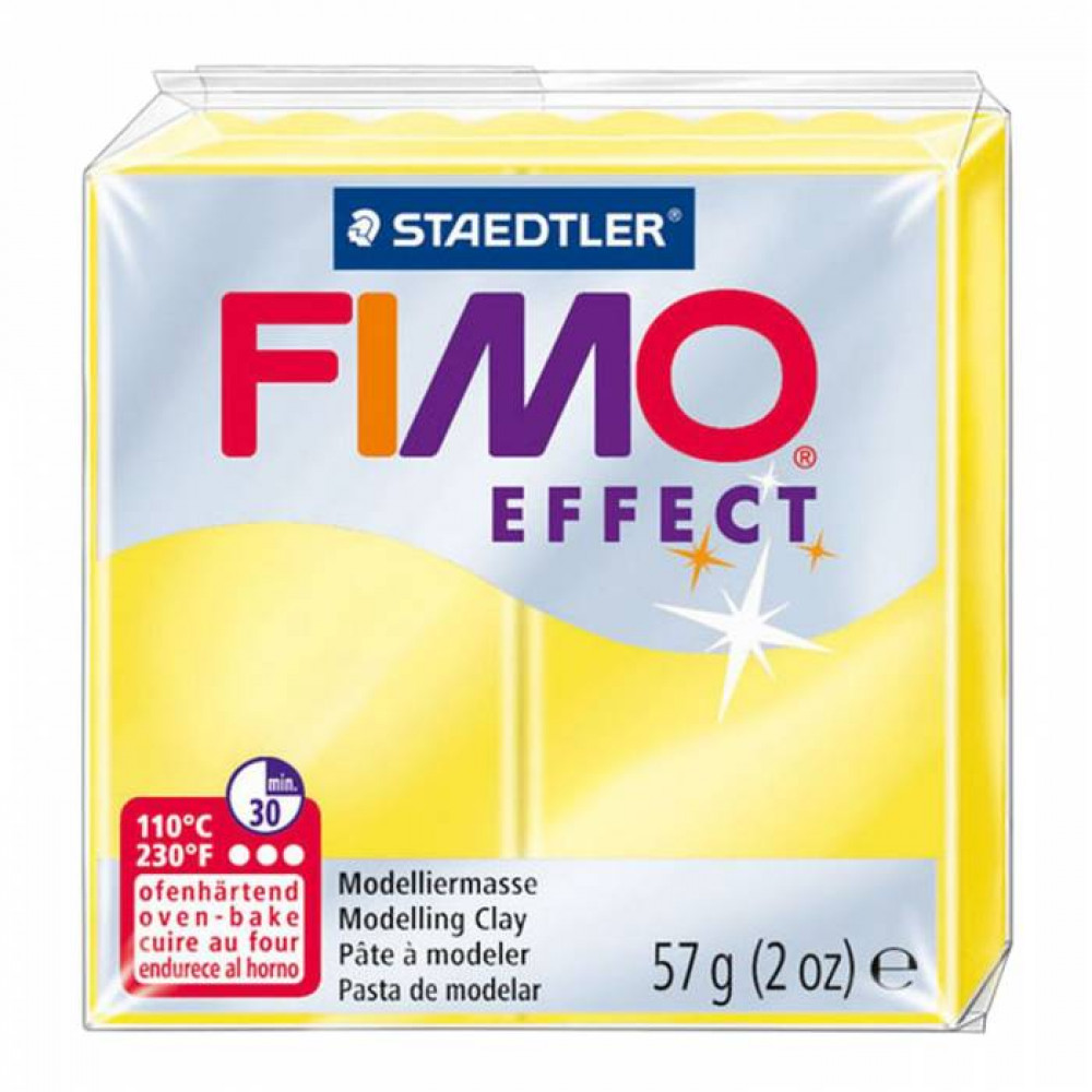 Πηλός Staedtler Fimo Effect Yellow Translucent 57gr